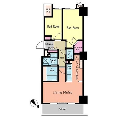 パークアクシス豊洲の物件間取画像